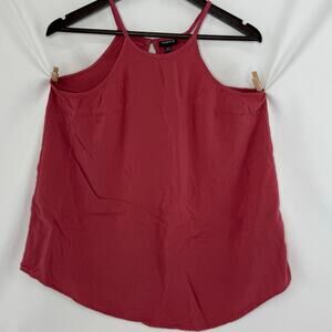 Torrid Pink Flowy Racerback Tank Size 00